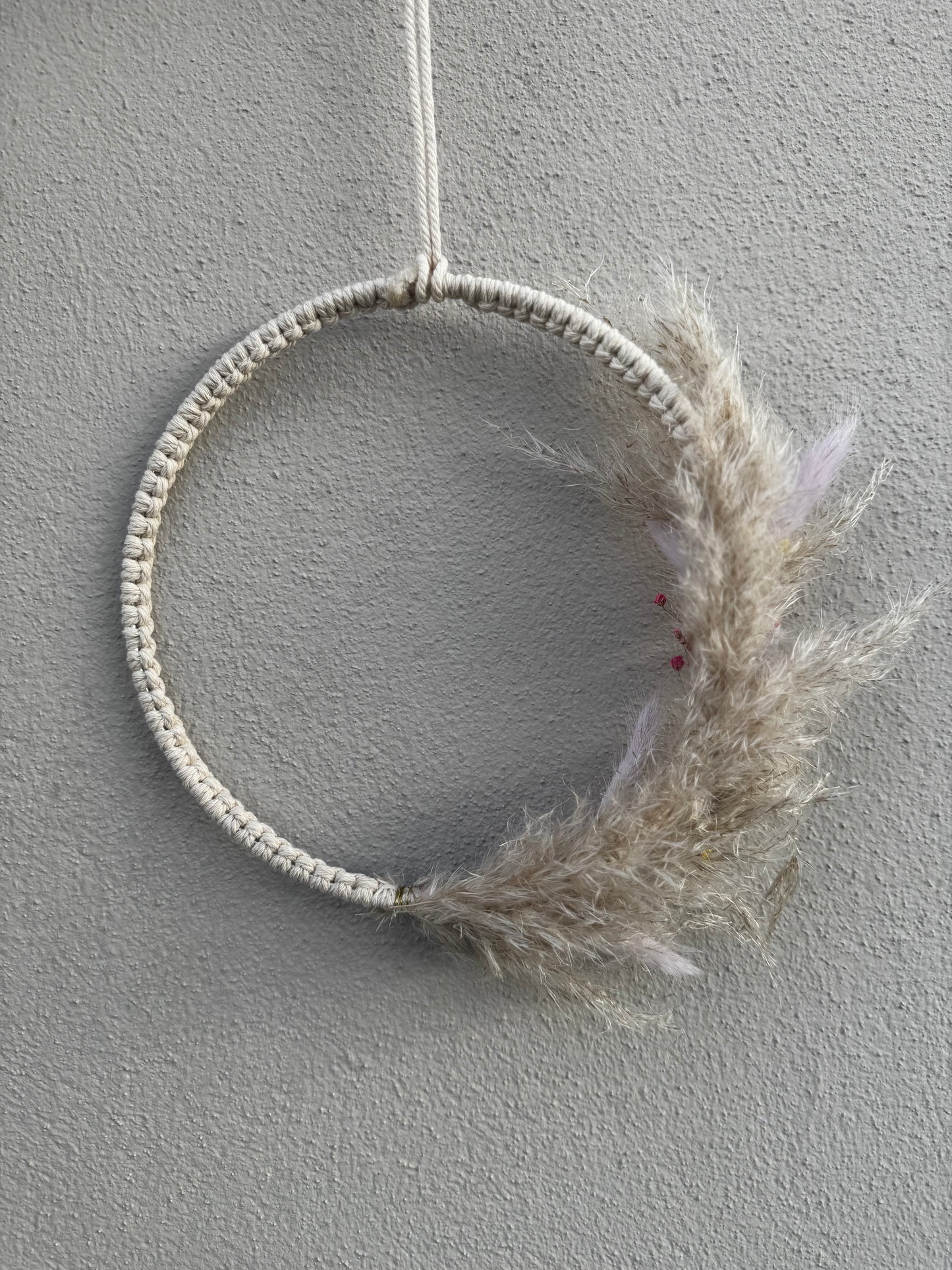 Flowerhoop mit Makramee 20cm